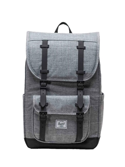 HERSCHEL LITTLE AMERICA MID Rucsac de dimensiune medie RAVEN CROSSHATCH - Rucsacuri pentru școală și timp liber