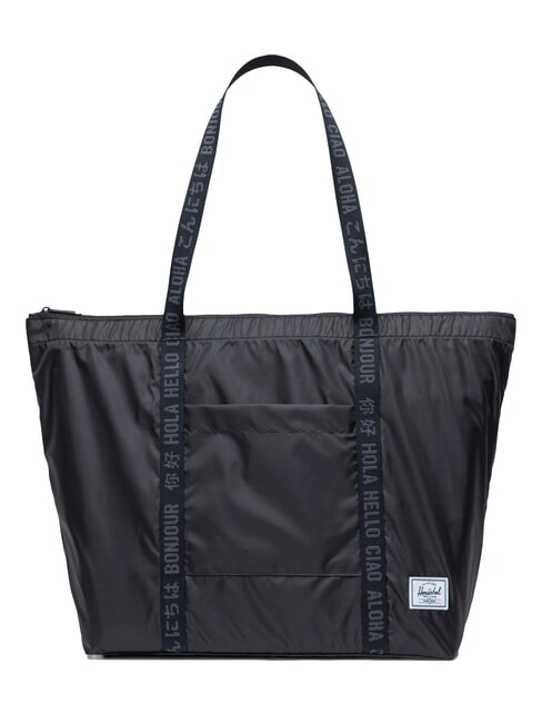 HERSCHEL PORTALAND  Geantă pliabilă pentru cumpărături BLACK - Genți femei