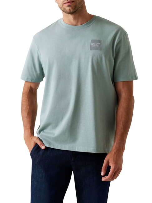 GUESS PATCH AT CHEST  Tricou de bumbac gri complet - tricou