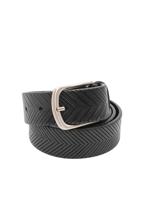 SPALDING ZIGZAG Curea din piele scurtabilă negru - Curele