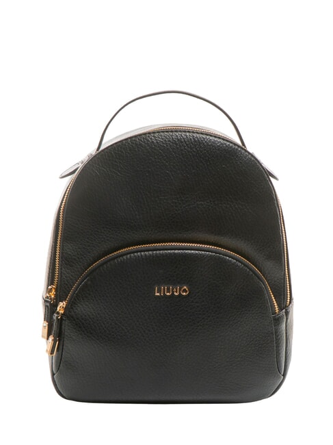 LIUJO MANHATTAN Rucsac rotund mediu cu buzunar BLACK - Genți femei