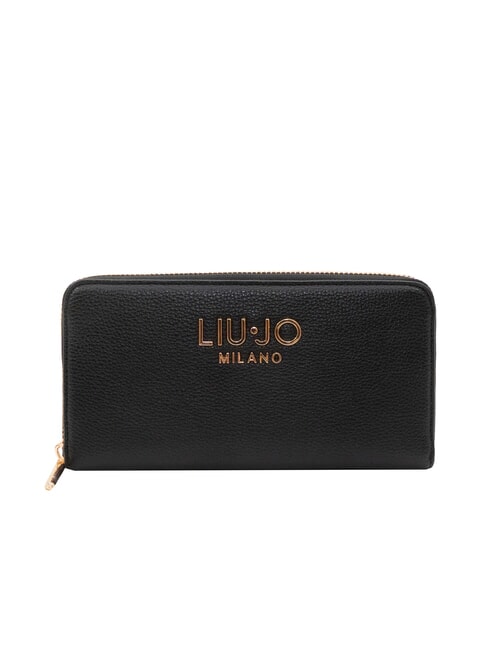 LIUJO CALIWEN Portofel mare cu fermoar BLACK - Portofele femei