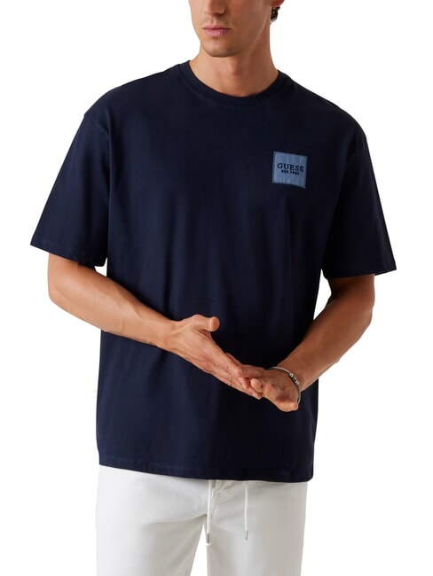GUESS PATCH AT CHEST  Tricou de bumbac smartblue - tricou