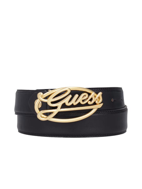 GUESS LOGO Curea scurtabilă BLACK - Curele