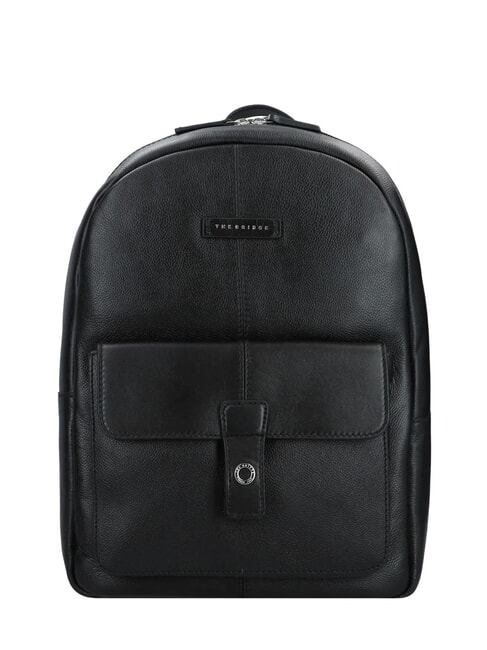 THE BRIDGE BIAGIO Rucsac din piele negru - Rucsacuri pentru școală și timp liber