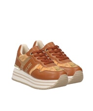 ALVIERO MARTINI PRIMA CLASSE GEO JR Adidași cu platformă cu logo lateral Piele / Geo Beige - Pantofi femei - 1