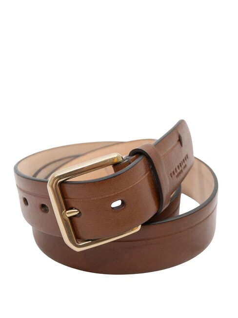 THE BRIDGE BRUNELLESCHI  Curea din piele fabricată în Italia BROWN - Curele