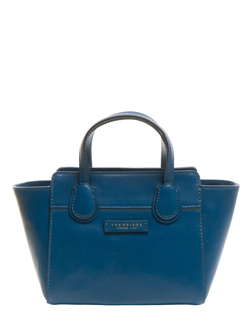 THE BRIDGE ELETTRA Geanta de mana din piele cu bareta de umar blugi scurti aur - Genți femei