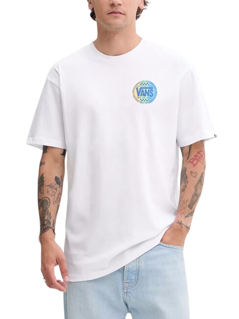VANS RETRO CO Tricou cu mânecă scurtă și imprimeuri alb - tricou