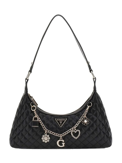 GUESS EVERLEE Geantă de umăr BLACK - Genți femei