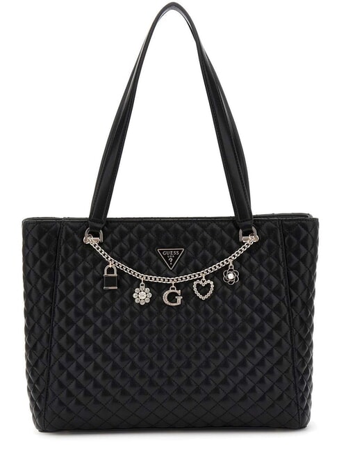 GUESS EVERLEE Geantă de umăr BLACK - Genți femei