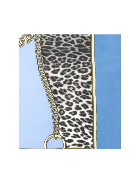 LIUJO ANIMALIER CHAIN Eșarfă cu imprimeu integral denim deschis - Eșarfe
