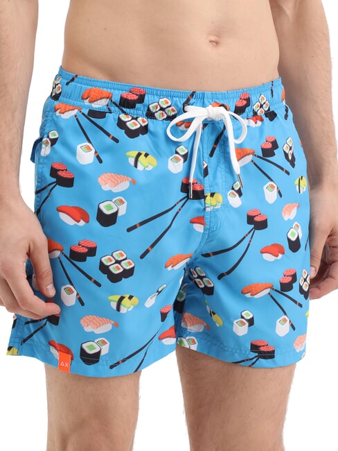 SUN68 JAPAN Costum de plajă pentru bărbați albastru - Costume de baie