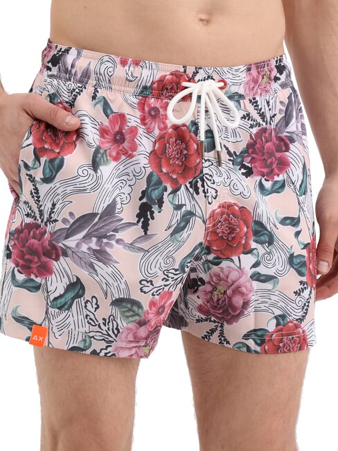 SUN68 JAPAN Costum de plajă pentru bărbați bej - Costume de baie