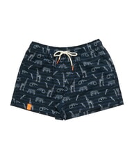 SUN68 BIG PRINT Costum de plajă pentru bărbați albastru marin/alb - Costume de baie - 1