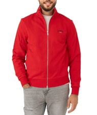 SUN68 MINI LOGO Hanorac cu guler înalt și fermoar - hanorace