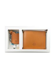 PIQUADRO CAMPIONARIO - BAGMOTIC KIT Portofel din piele + breloc cu USB Piele / Albastru - Portofele bărbați - 1