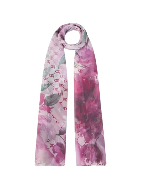LIUJO FLOWER Eșarfă în acuarelă sangrie - Eșarfe