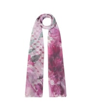 LIUJO FLOWER Eșarfă în acuarelă sangrie - Eșarfe - 1