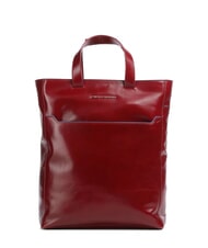 PIQUADRO CAMPIONARIO - BLUE SQUARE Servietă verticală din piele, laptop de 14" - Serviete birou