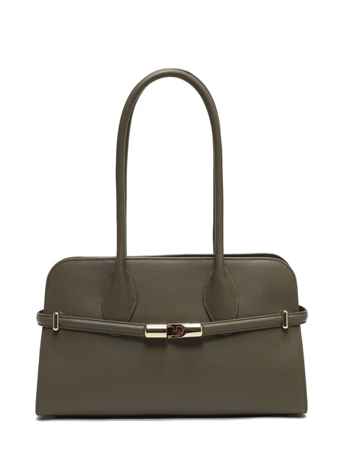 FURLA GOCCIA Geantă mică de umăr din piele salvie - Genți femei