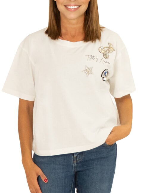 SUN68 BOXY Tricou din bumbac porţelan - tricou