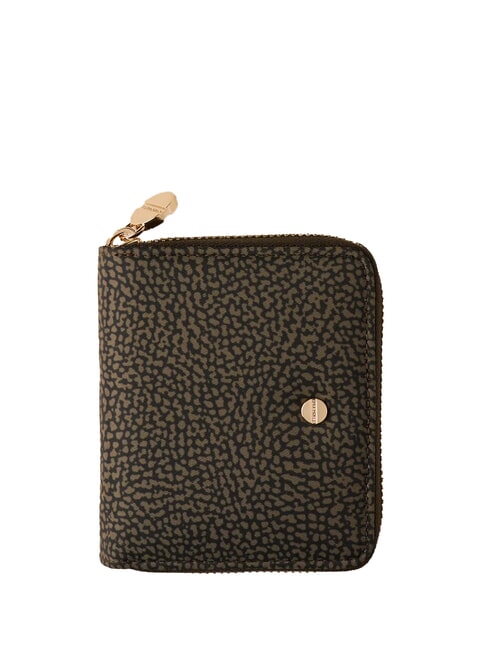 BORBONESE CLASSICA  Portofel mediu cu fermoar dafin - Genți de voiaj