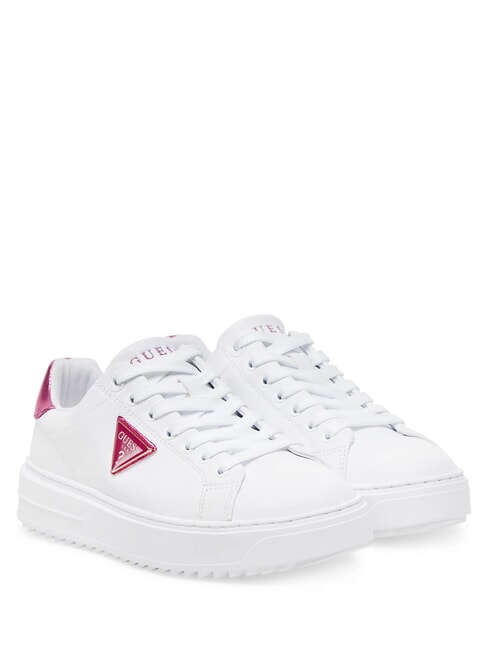 GUESS DENESA Adidași alb/magenta - Pantofi femei