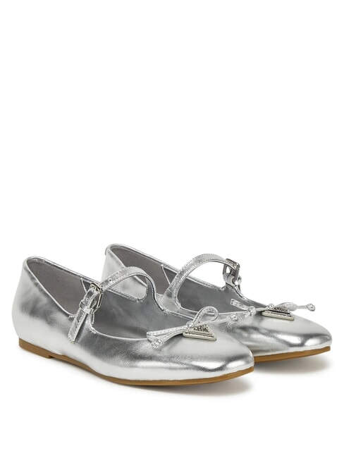 GUESS KAYRA Balerine din piele SILVER - Pantofi femei