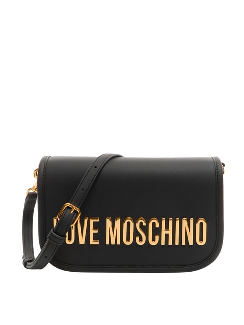 LOVE MOSCHINO BOLD LOVE Geantă de umăr cu clapă negru - Genți femei