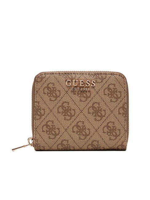 GUESS LAUREL 2 Portofel mic cu fermoar LOGO LAPTE - Portofele femei