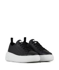 ARMANI EXCHANGE SUPER ACTION Adidași din piele cu platformă - Pantofi femei