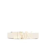 ARMANI EXCHANGE CINTURA Curea reversibilă din piele vale / oțel rece - Curele - 1