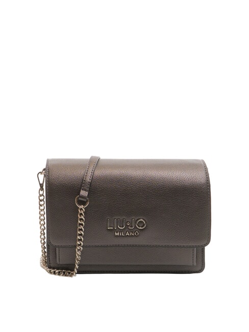 LIUJO CALIWEN Geantă mică de umăr cu clapă antracit met. - Genți femei
