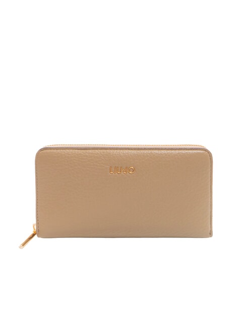 LIUJO CALIWEN Portofel mare cu fermoar taupe de deșert - Portofele femei