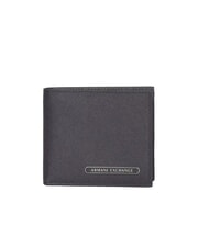 ARMANI EXCHANGE BARCELONA Portofel bifold din piele Saffiano - Portofele bărbați
