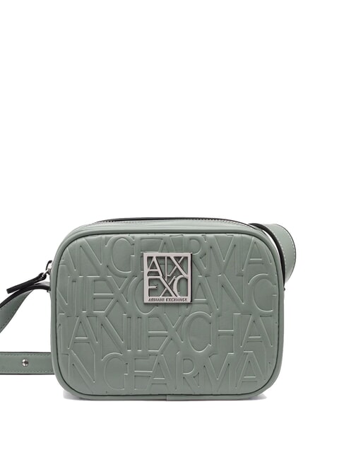 ARMANI EXCHANGE LOGO EMBOSSED Mini geantă de umăr salvie - Genți femei