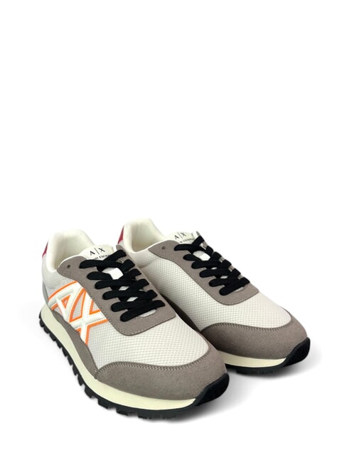 ARMANI EXCHANGE A|X Adidași r.cash+off wht+or.fl - Pantofi bărbați