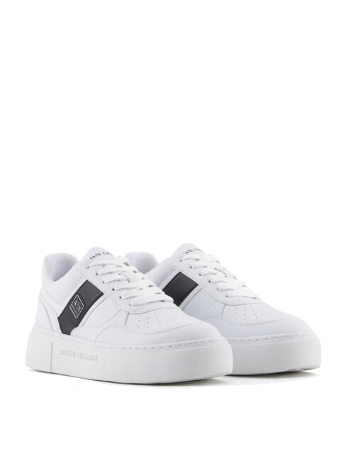 ARMANI EXCHANGE A|X Teniși cu bandă laterală MULTICOLOR / OP.WHITE + BLACK - Pantofi femei
