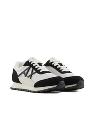ARMANI EXCHANGE A|X Teniși din plasă cu logo contrastant alb-negru - Pantofi femei - 1