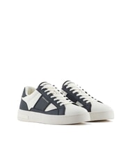 ARMANI EXCHANGE A|X Teniși cu inserții contrastante Off White + Jet Set - Pantofi bărbați - 1