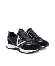 GUESS BAIL Teniși sport din piele mixtă BLACK - Pantofi femei - 1