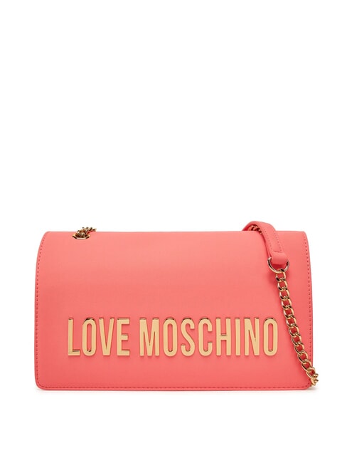 LOVE MOSCHINO LETTERING Geantă de umăr/încrucișată coral - Genți femei