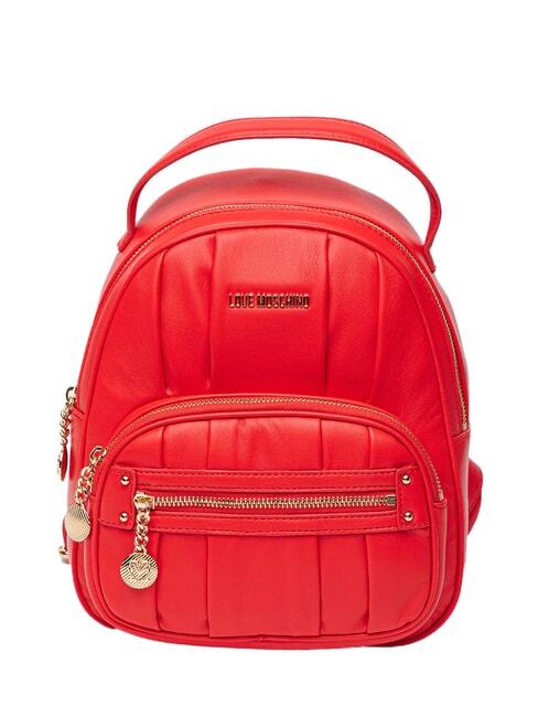 LOVE MOSCHINO BAGGY Rucsac cu buzunar RED - Genți femei