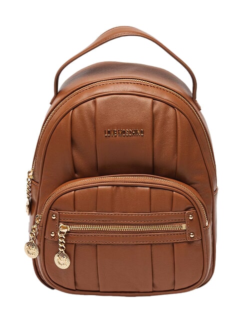 LOVE MOSCHINO BAGGY Rucsac cu buzunar cămilă - Genți femei