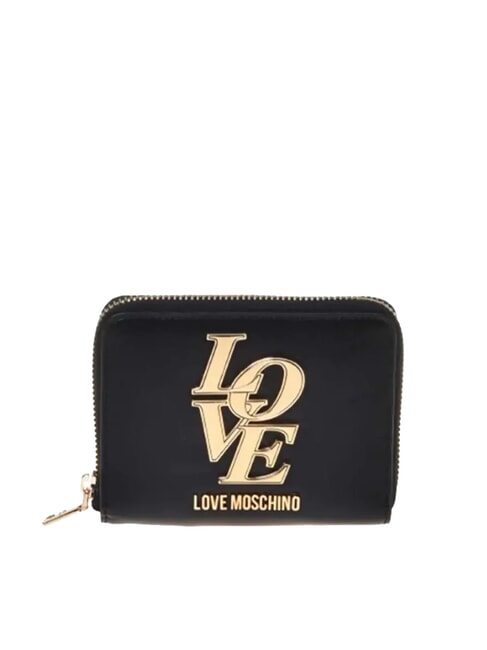 LOVE MOSCHINO LOVE Portofel mini cu fermoar negru - Portofele femei