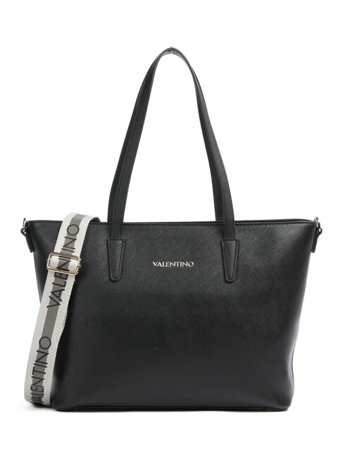 MARIO VALENTINO ZERO RE Geantă de cumpărături cu curea de umăr cu logo negru - Genți femei