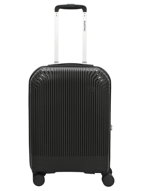 MARIO VALENTINO WOOD Cărucior pentru bagaje de mână negru - Bagaje de mână