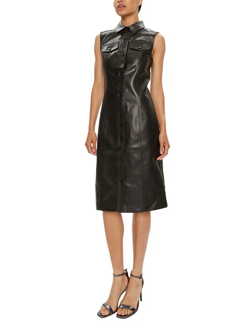 CALVIN KLEIN CK JEANS Rochie fără mâneci până la genunchi ck negru - Haine de femeie