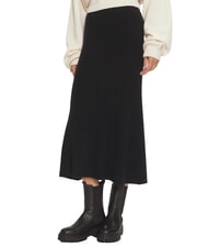 CALVIN KLEIN CK Fustă midi evazată cu nervuri - Fuste pentru femei